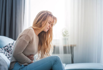 Woman Experiencing Early Signs Of A Miscarriage